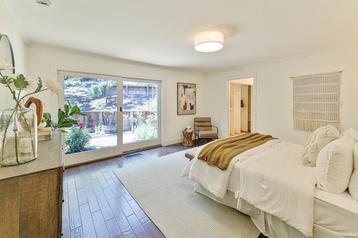 Bedroom, Interior, Wood Texture Flooring