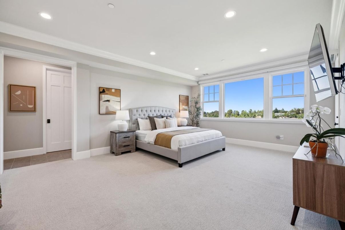 Bedroom, Interior, Recessed Lighting