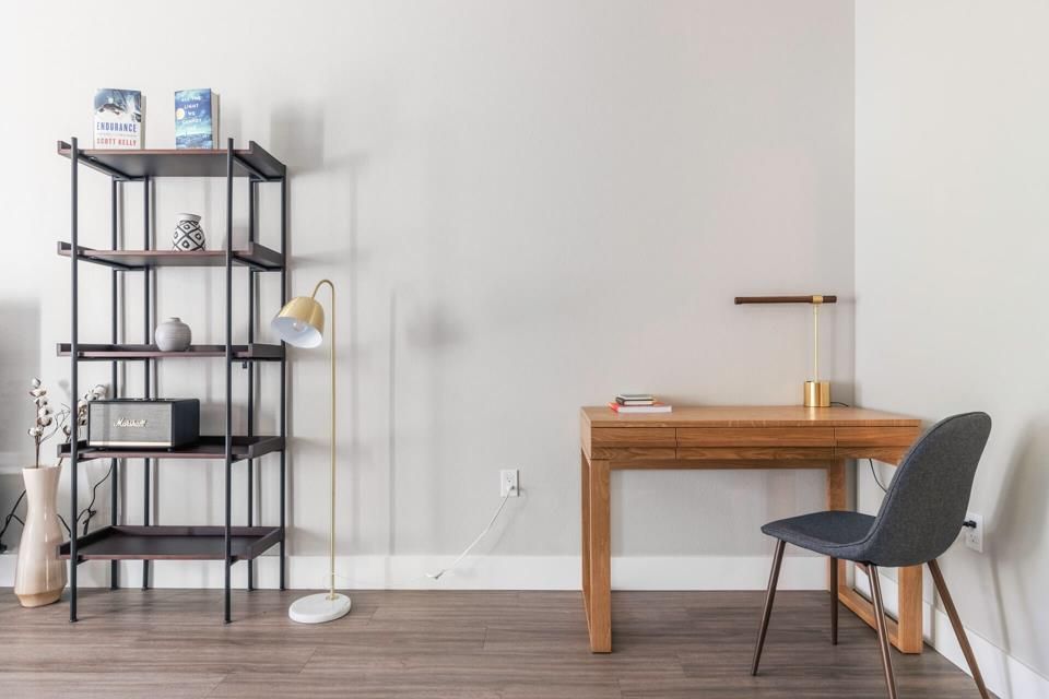 Home Office, Interior, Wood Texture Flooring