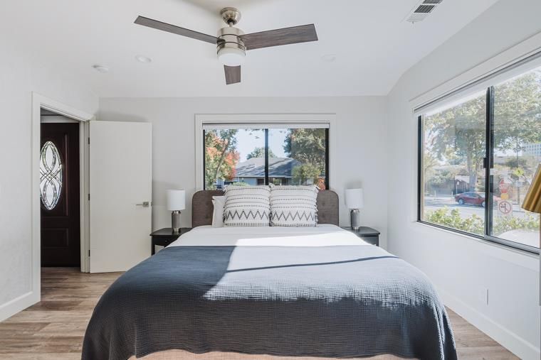 Bedroom, Interior, Wood Texture Flooring