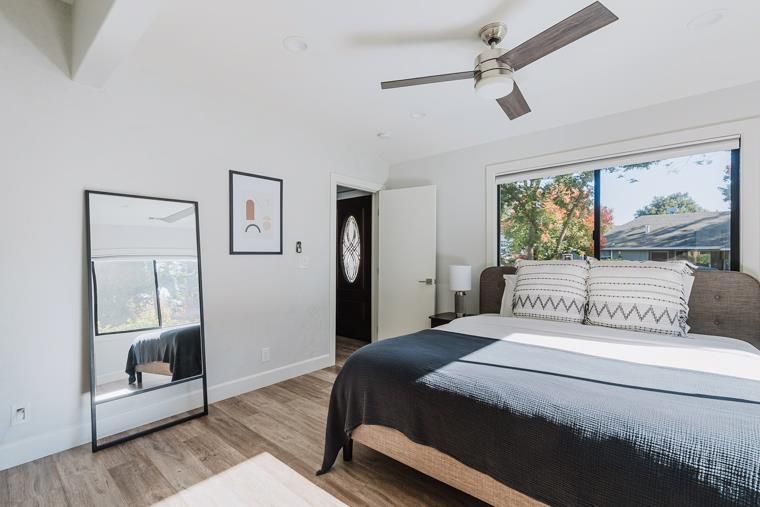 Bedroom, Interior, Wood Texture Flooring