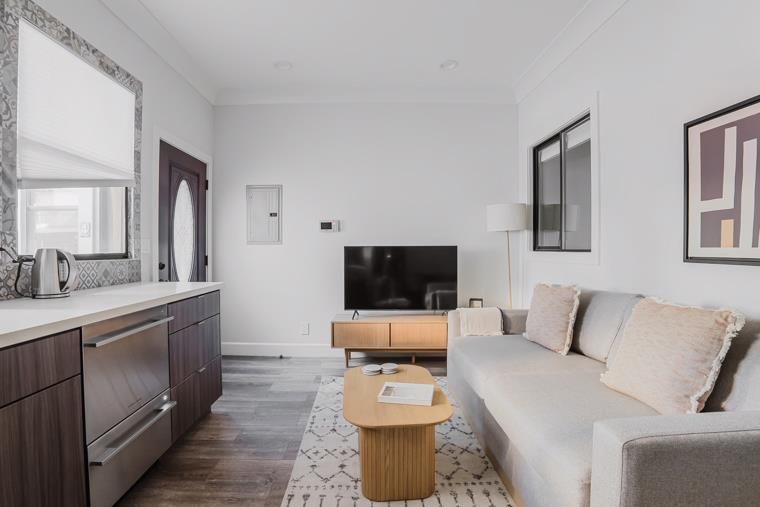 Interior, Kitchen, Living room, Wood Texture Flooring