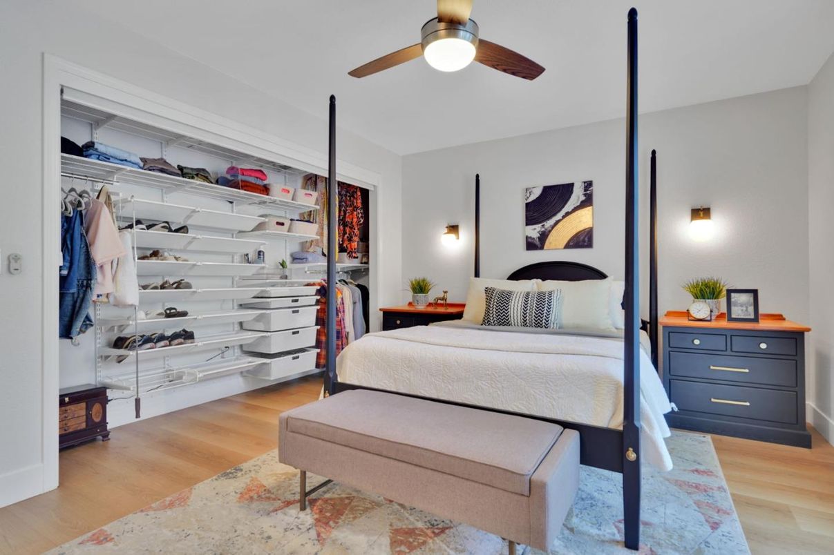 Bedroom, Interior, Wood Texture Flooring