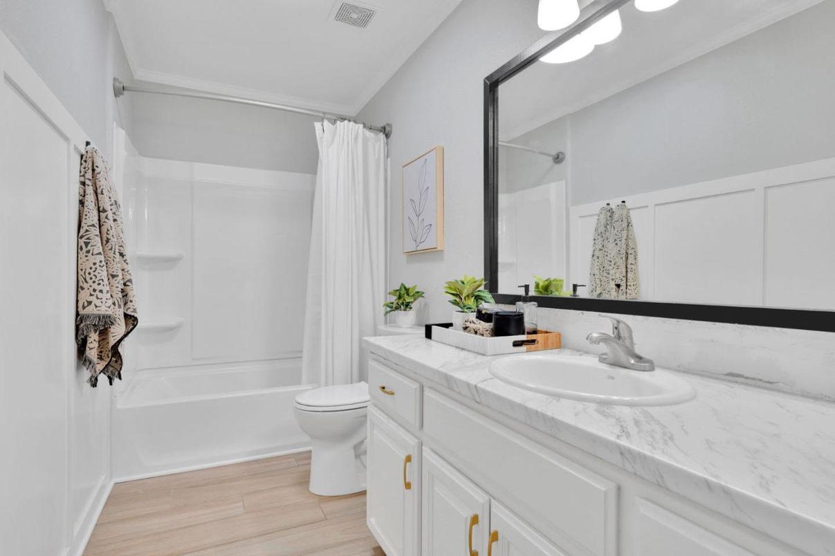 Bathroom, Interior, Wood Texture Flooring