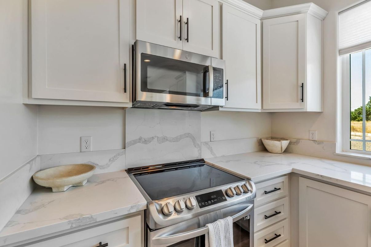 Interior, Kitchen, Marble Walls, Stainless Steel Appliances