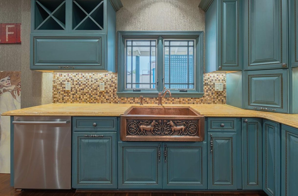 Interior, Kitchen, Wood Texture Flooring