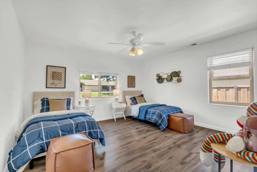 Bedroom, Interior, Wood Texture Flooring