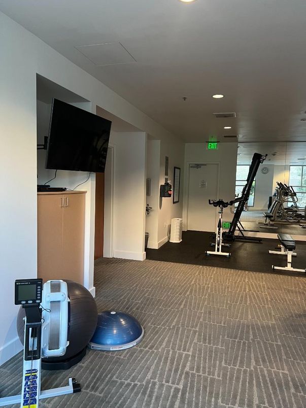 Fitness Equipment, Interior, Recessed Lighting