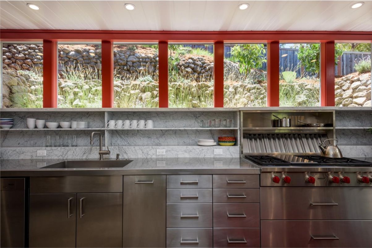 Interior, Kitchen, Recessed Lighting, Stainless Steel Appliances