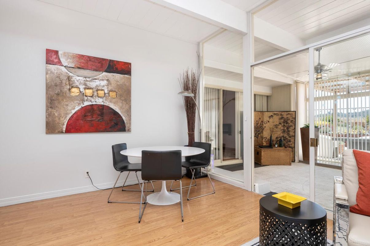 Dining room, Interior, Wood Texture Flooring