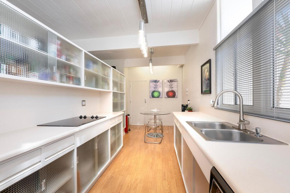 Interior, Kitchen, Wood Texture Flooring