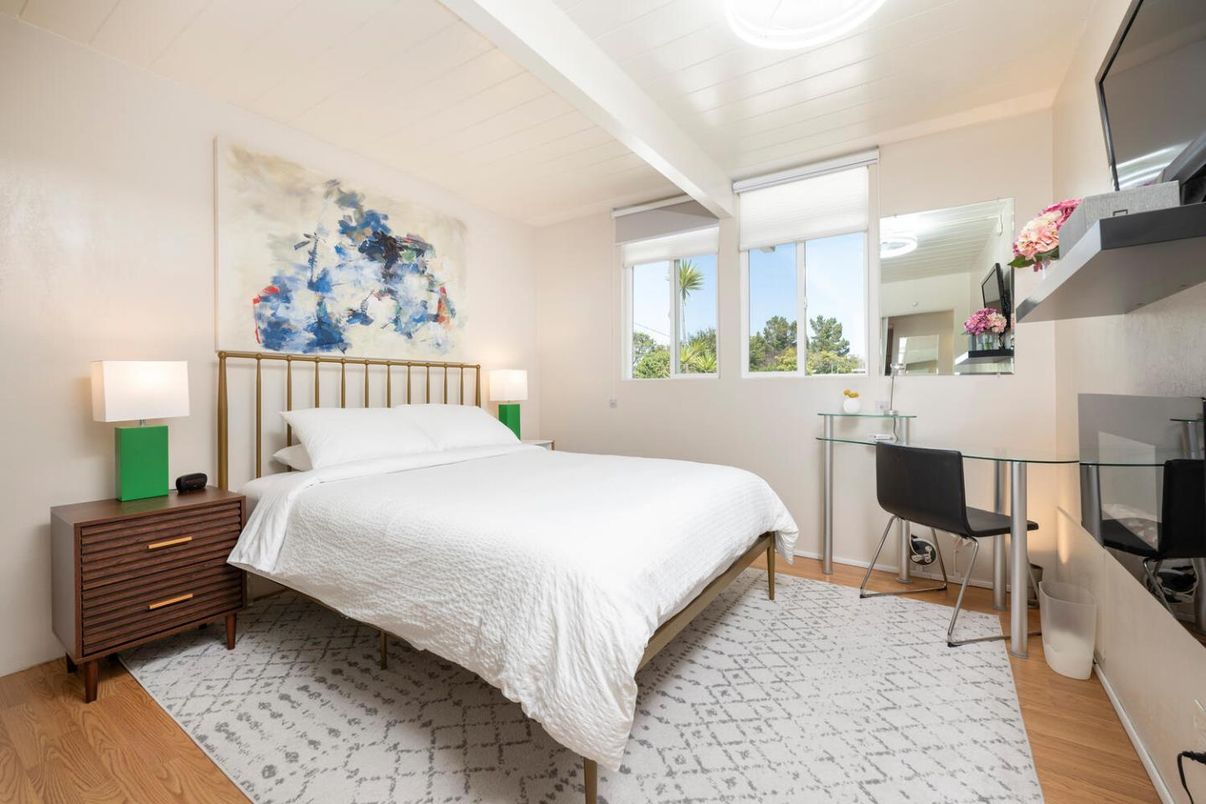Bedroom, Interior, Wood Texture Flooring
