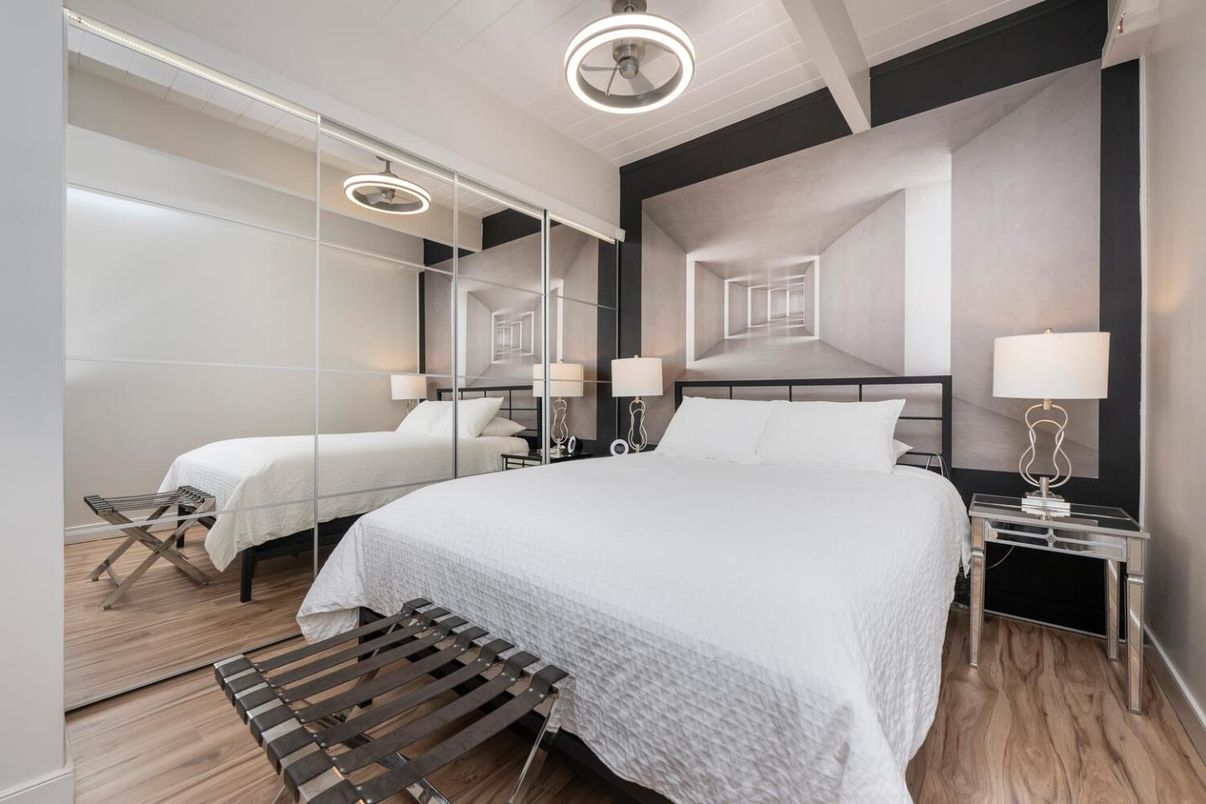 Bedroom, Interior, Wood Texture Flooring