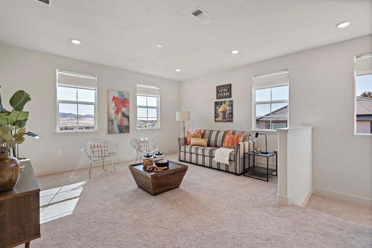 Interior, Living room, Recessed Lighting