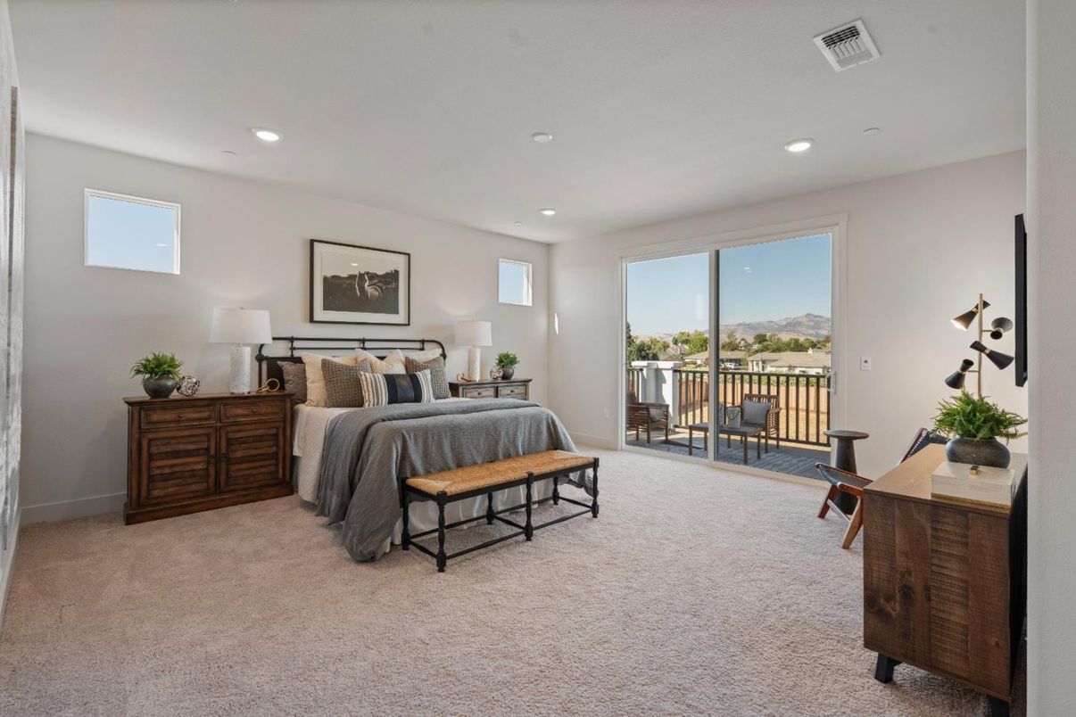 Bedroom, Interior, Recessed Lighting