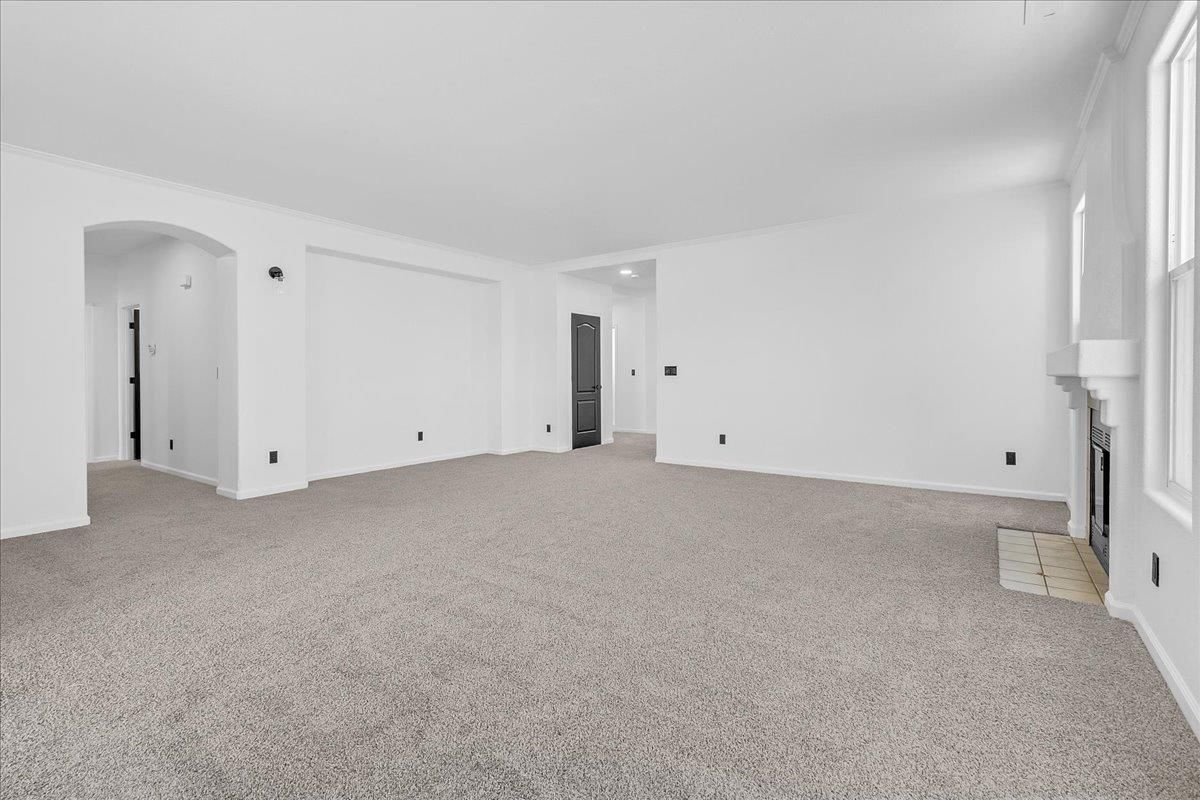 Empty room, Fireplace, Interior
