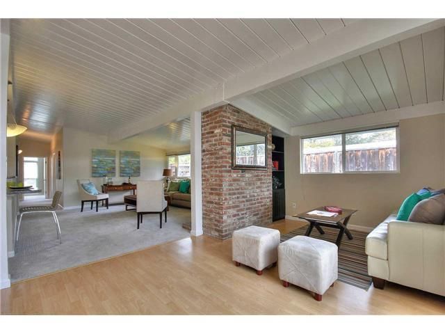 Interior, Living room, Stone Walls, Wood Texture Flooring