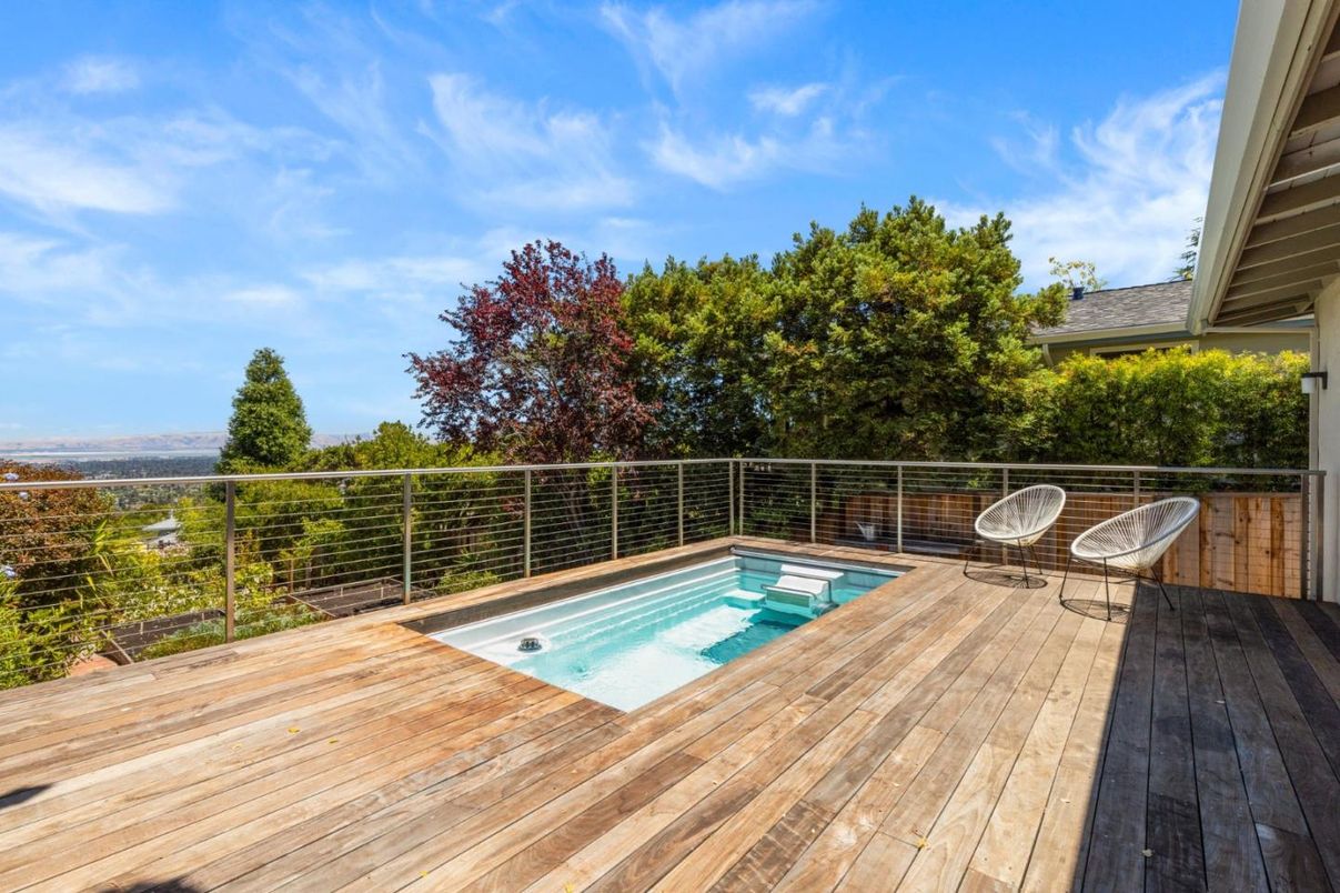 Exterior, Pool, Wood Texture Flooring
