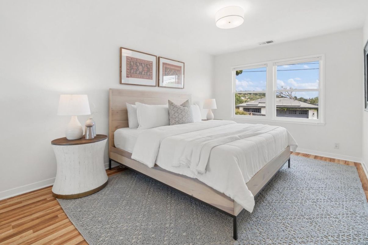 Bedroom, Interior, Wood Texture Flooring