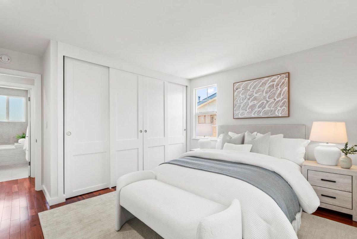 Bedroom, Interior, Wood Texture Flooring
