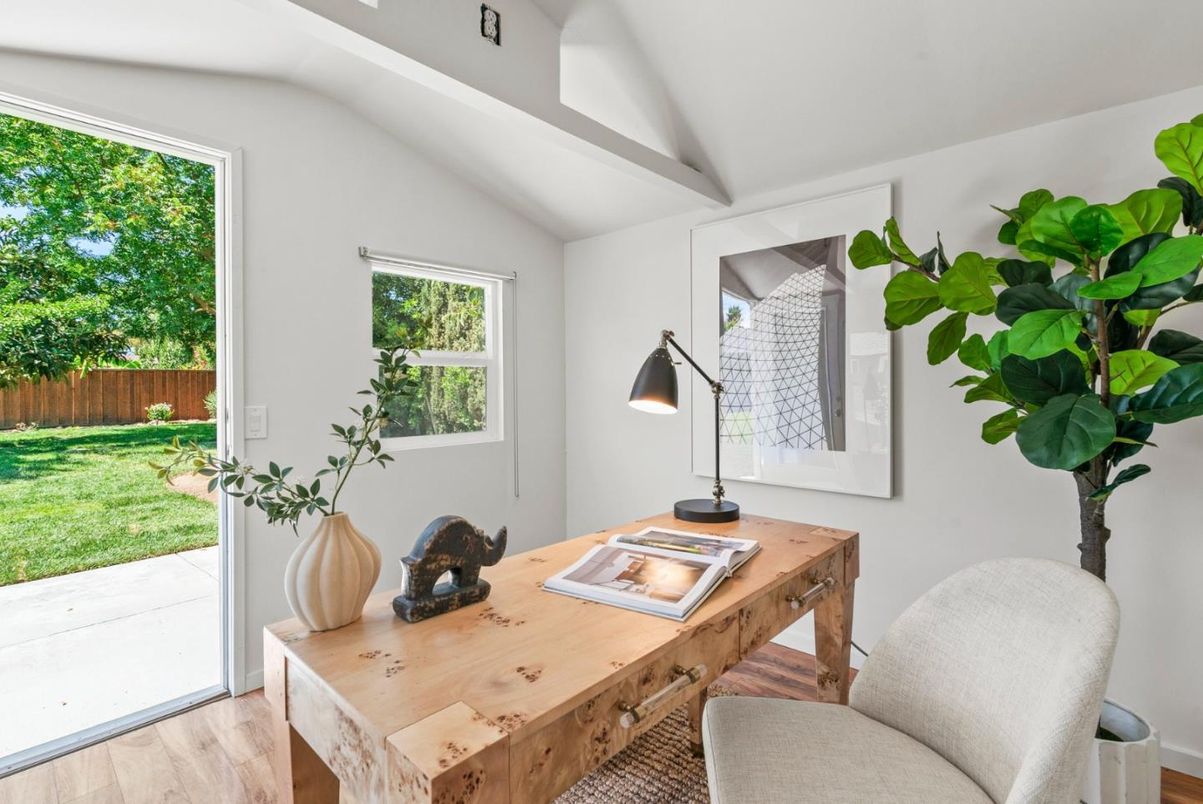 Home Office, Interior, Wood Texture Flooring