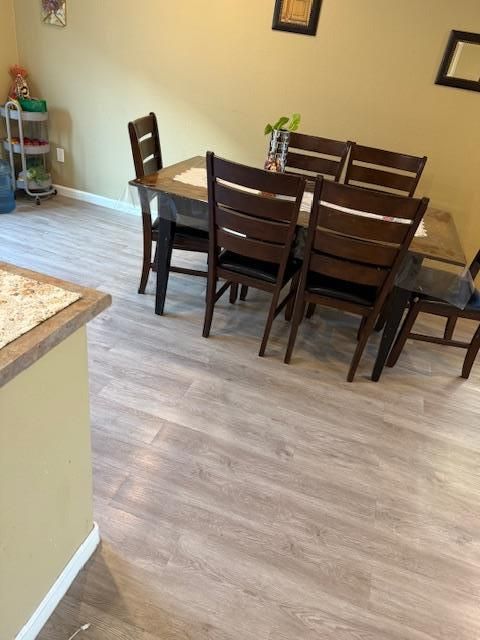 Dining room, Interior, Wood Texture Flooring