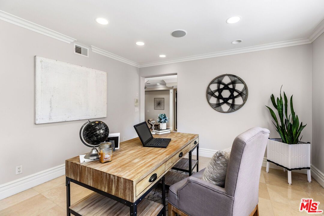 Home Office, Interior, Recessed Lighting