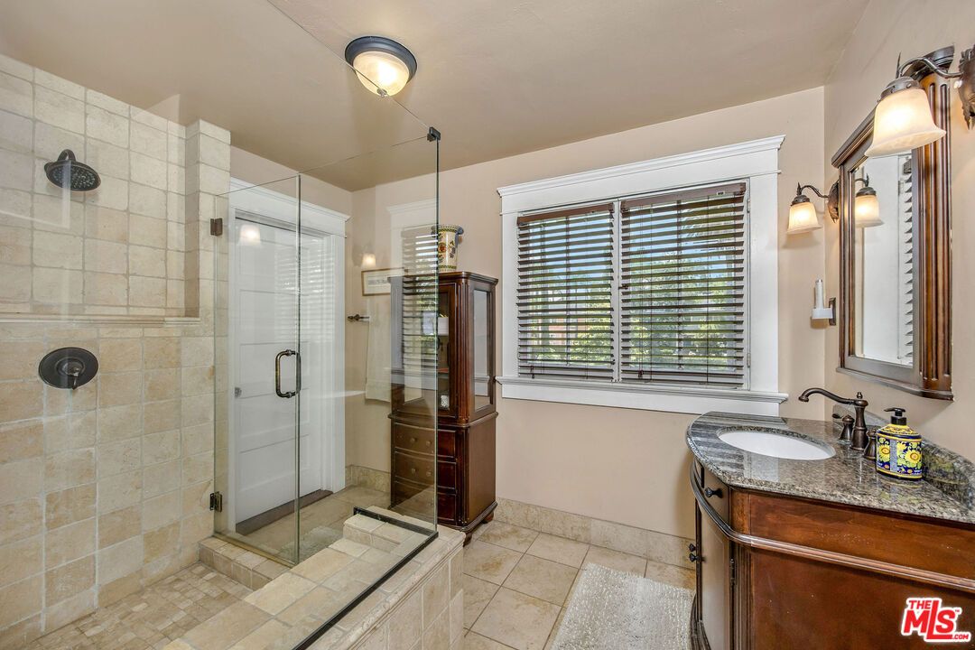 Bathroom, Glass Shower, Interior, Stone Walls