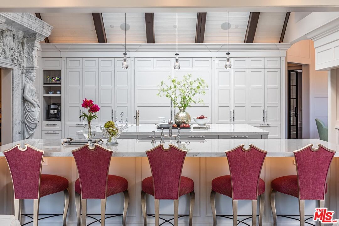 Interior, Kitchen, Pendant Lights, Wooden Beams