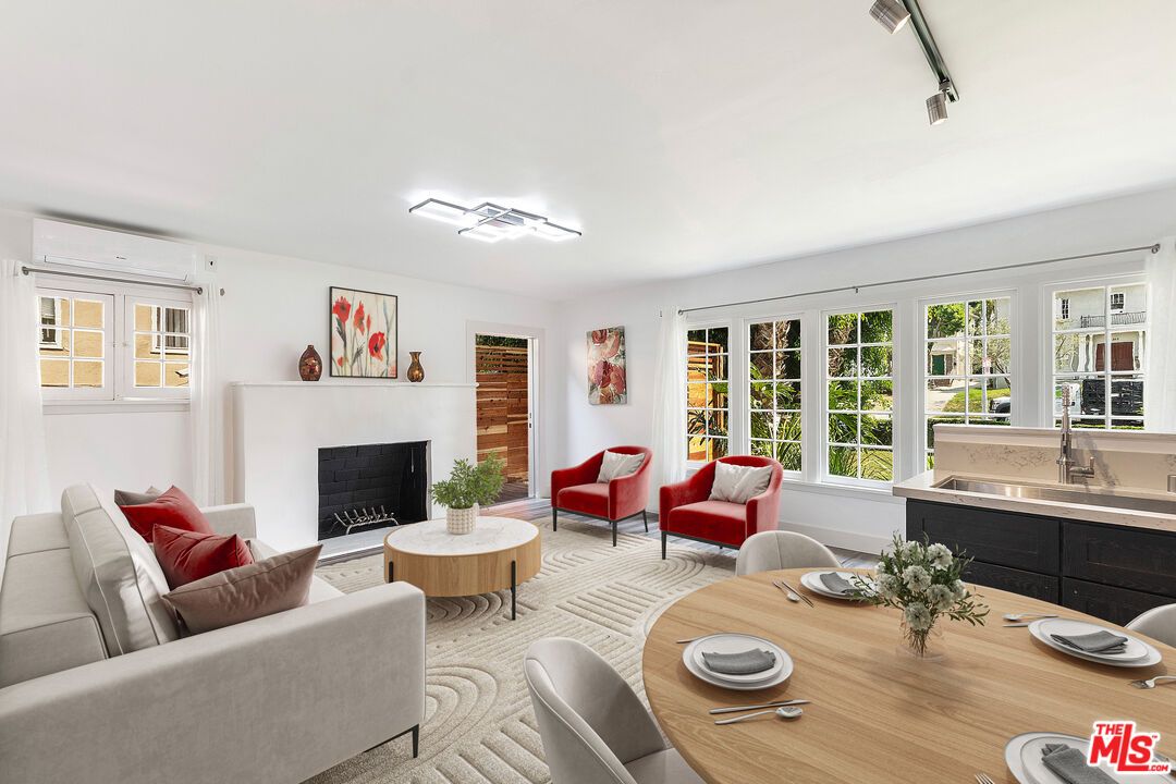 Dining room, Fireplace, Interior, Living room