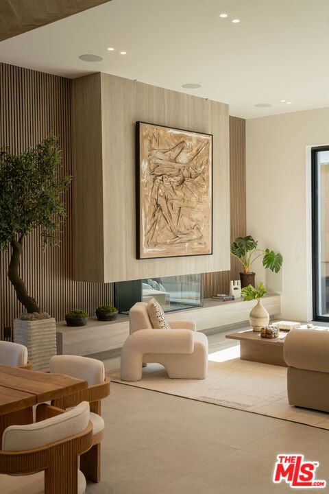Interior, Living room, Recessed Lighting