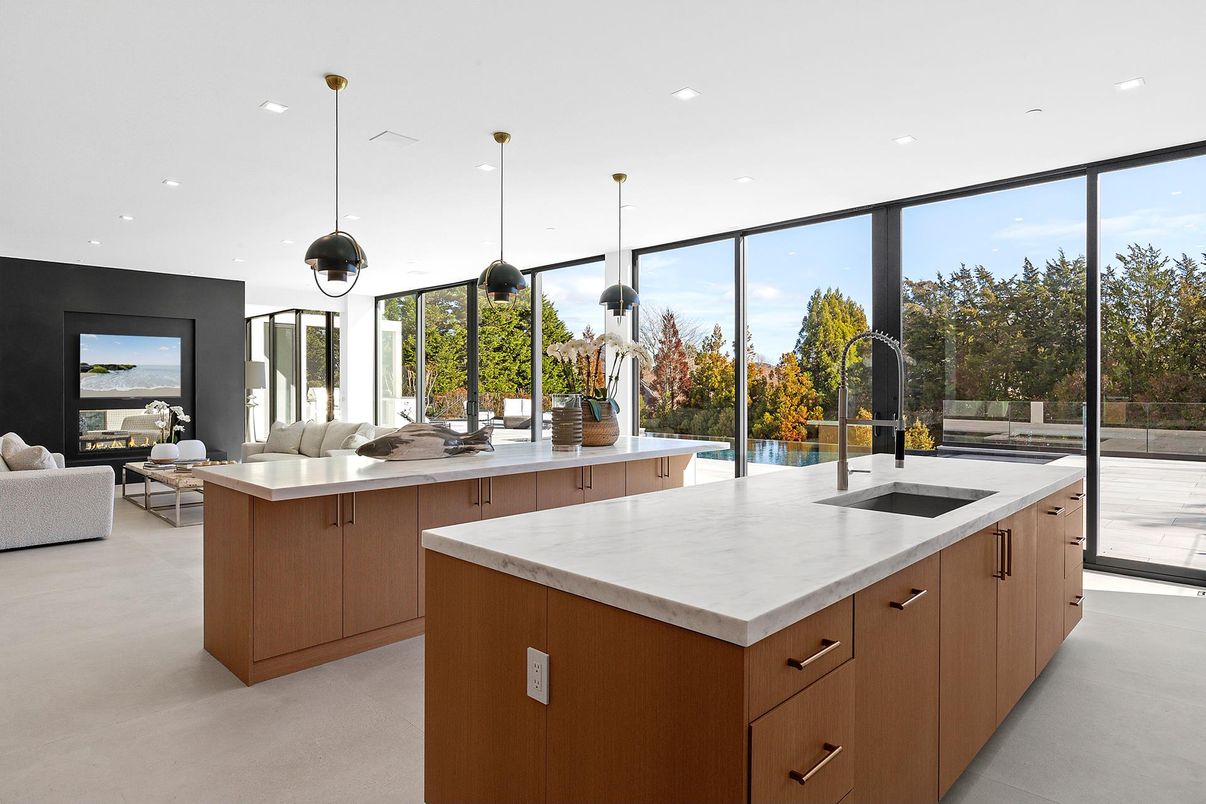 Interior, Kitchen, Living room, Pendant Lights, Recessed Lighting