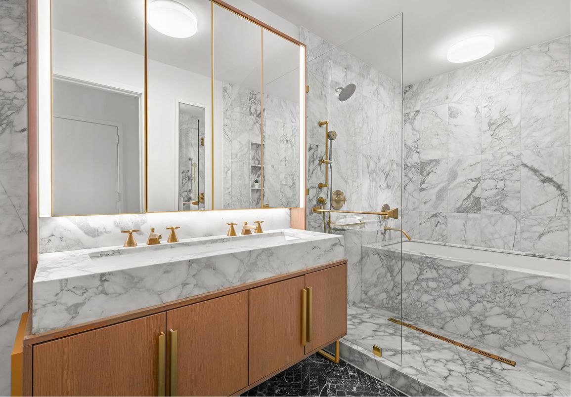 Bathroom, Interior, Marble, Marble Walls