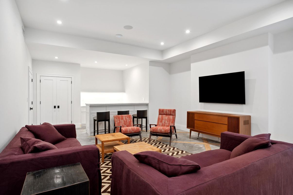 Interior, Living room, Recessed Lighting