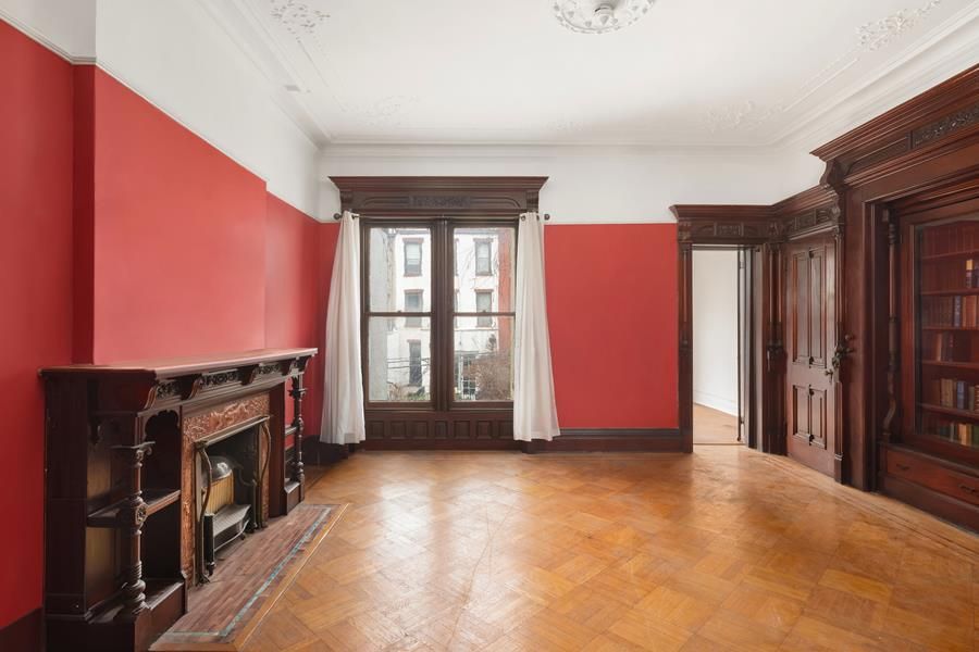 Fireplace, Interior, Wood Texture Flooring