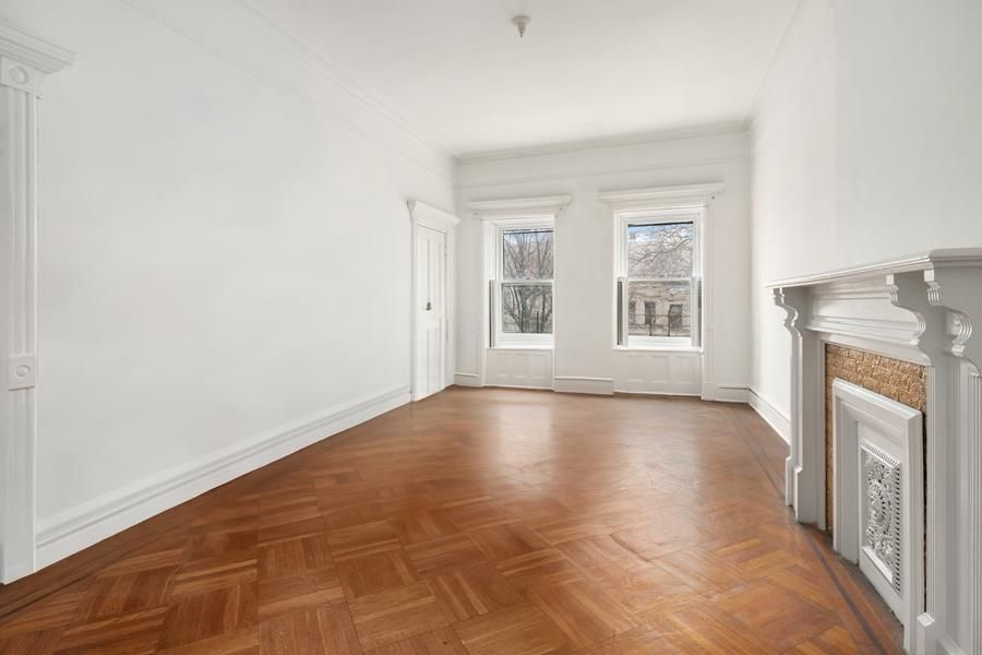 Empty room, Fireplace, Interior, Wood Texture Flooring