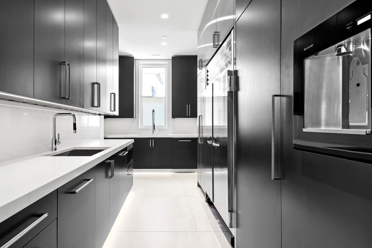 Interior, Kitchen, Recessed Lighting, Stainless Steel Appliances