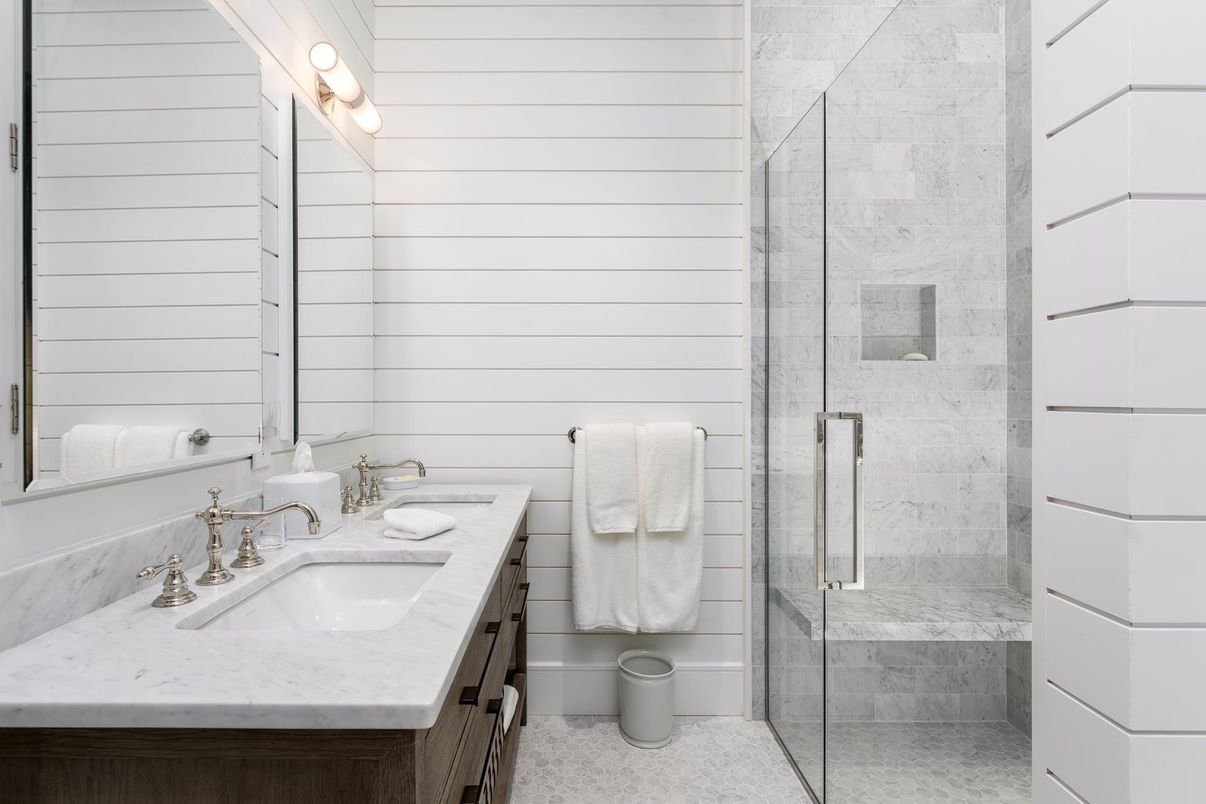 Bathroom, Glass Shower, Interior
