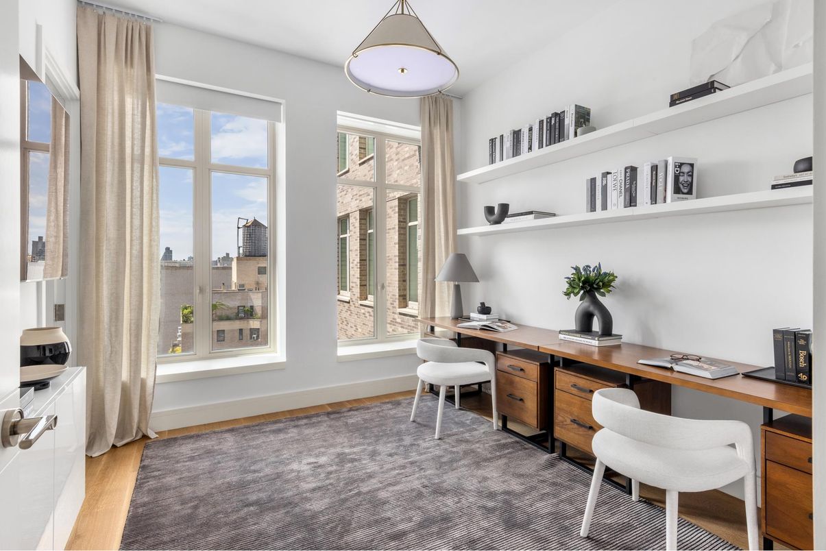 Home Office, Interior, Wood Texture Flooring