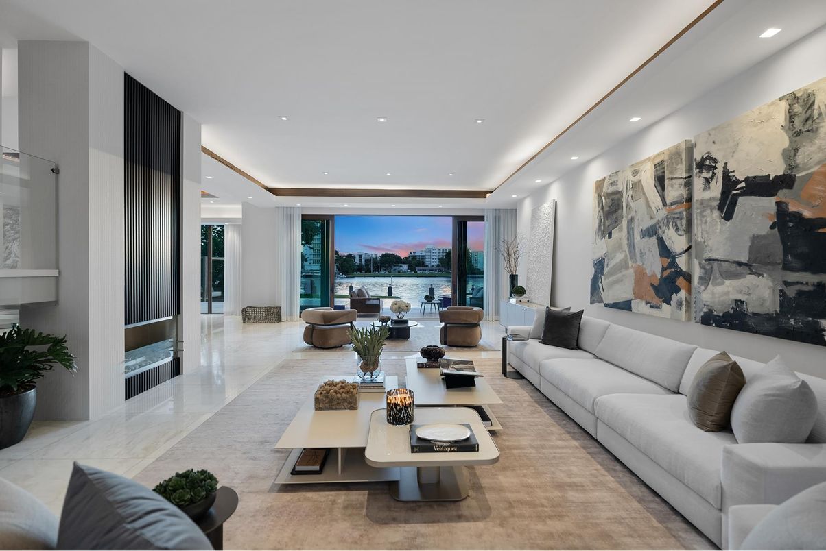 Interior, Living room, Recessed Lighting