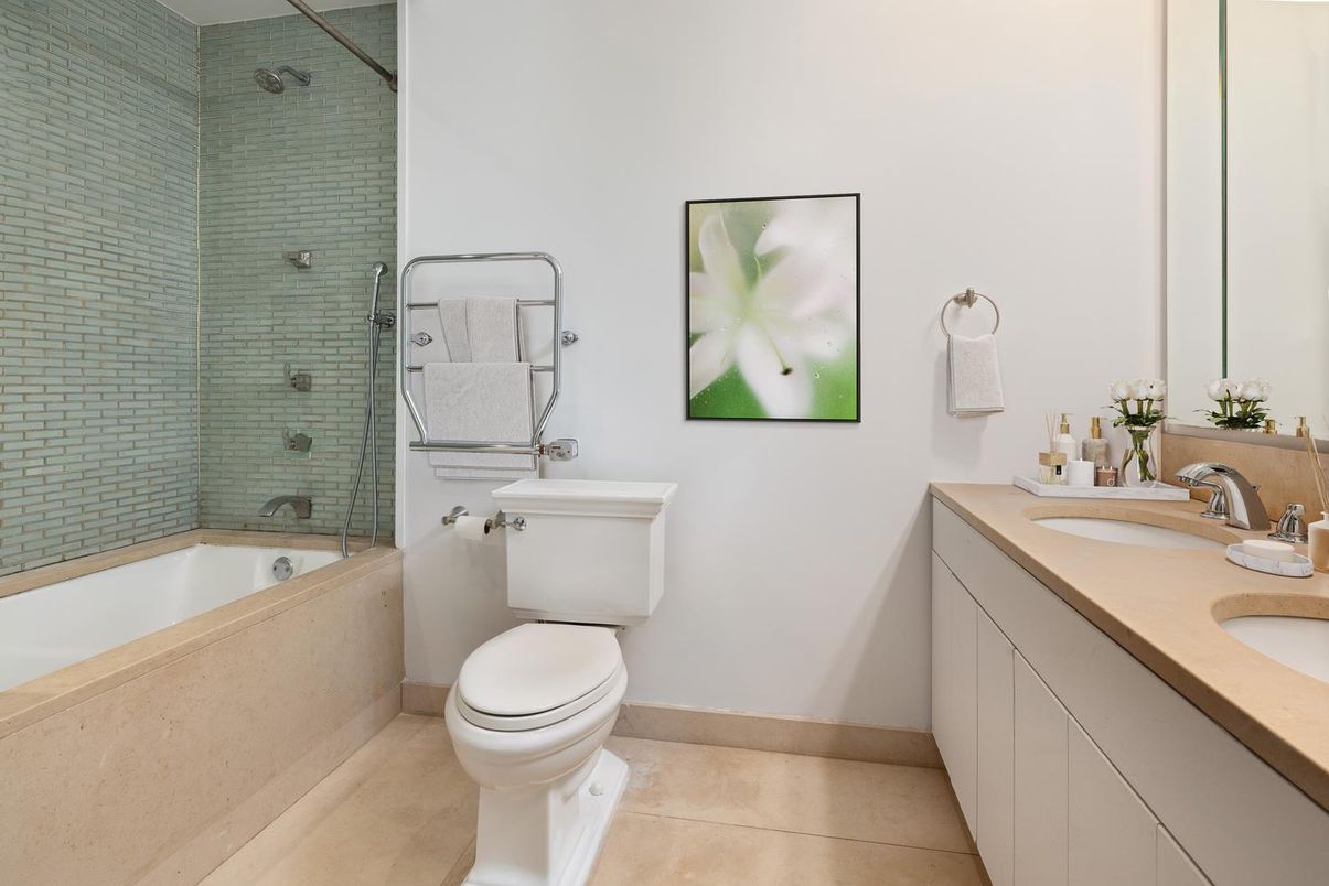 Bathroom, Dual Sink Vanities, Glass Shower, Interior