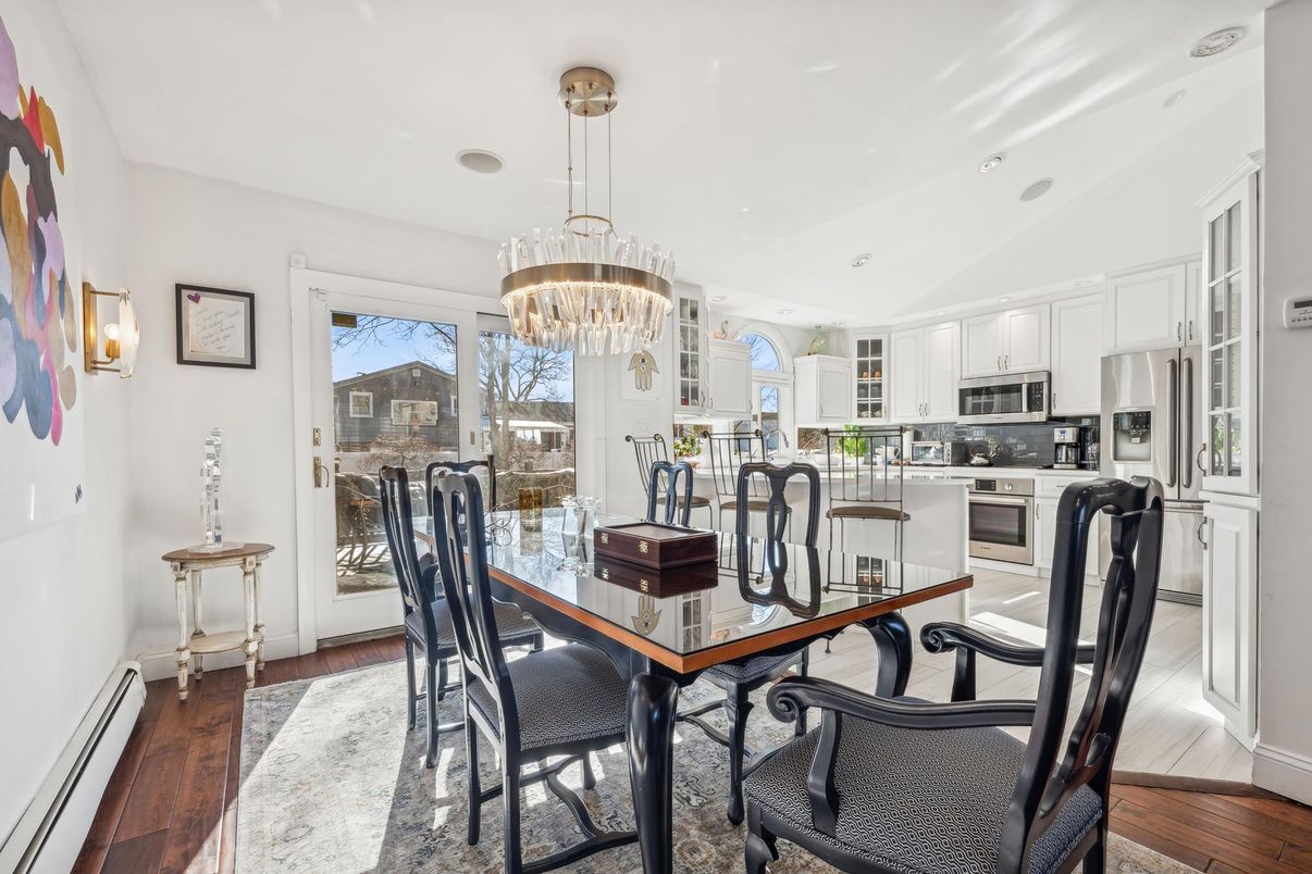 Chandelier, Dining room, Interior, Kitchen, Wood Texture Flooring