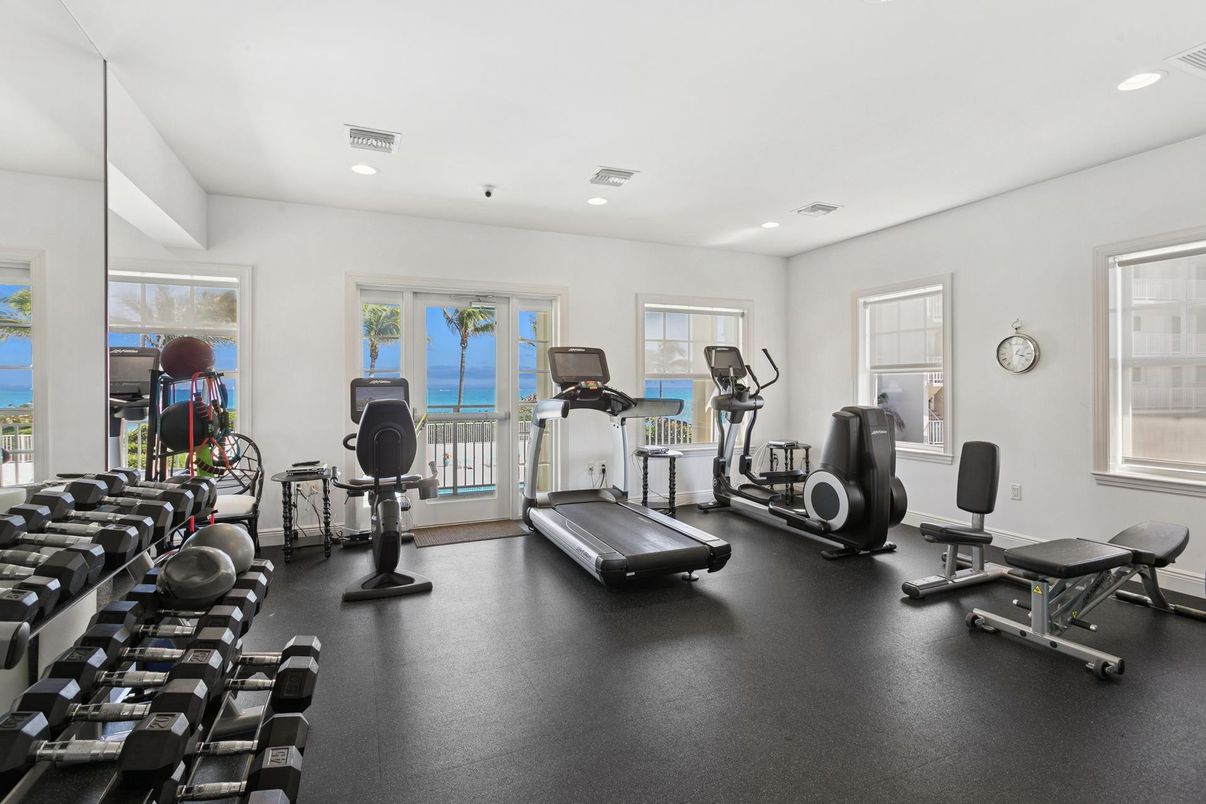Fitness Equipment, Gym, Interior, Recessed Lighting