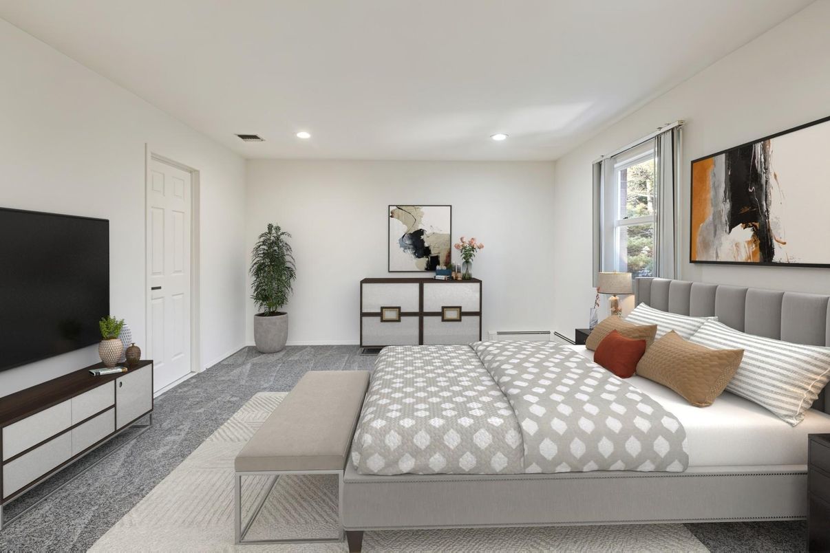 Bedroom, Interior, Recessed Lighting