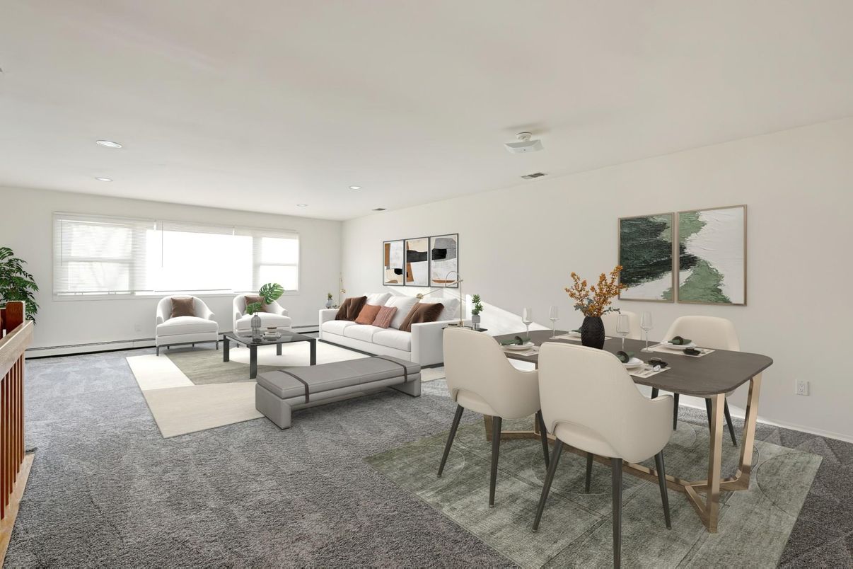 Dining room, Interior, Living room, Recessed Lighting