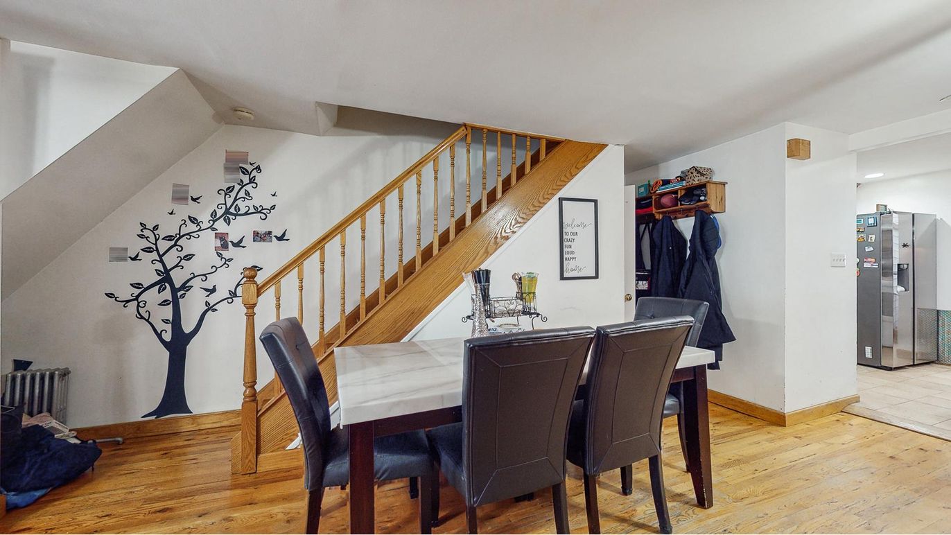 Dining room, Interior, Wood Texture Flooring