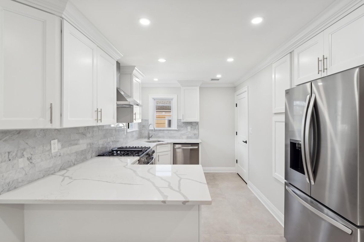 Interior, Kitchen, Recessed Lighting, Stainless Steel Appliances