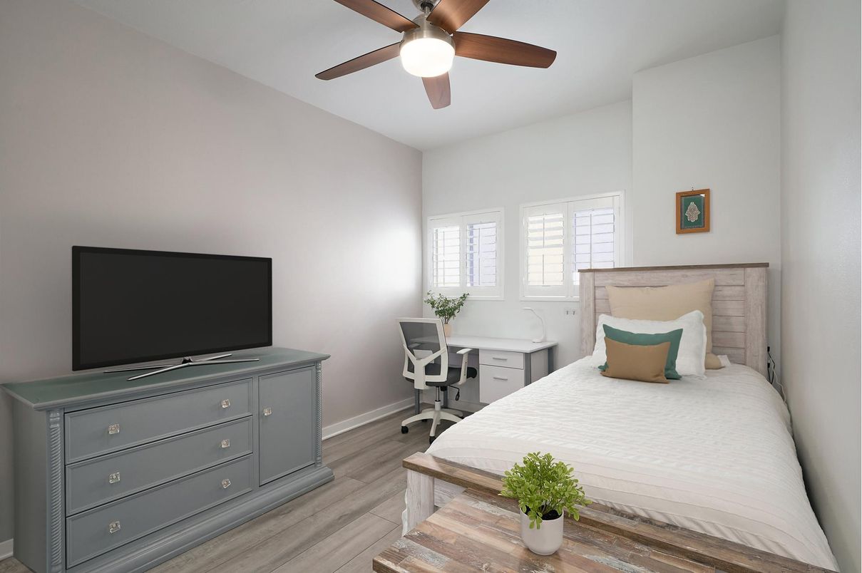 Bedroom, Home Office, Interior, Wood Texture Flooring