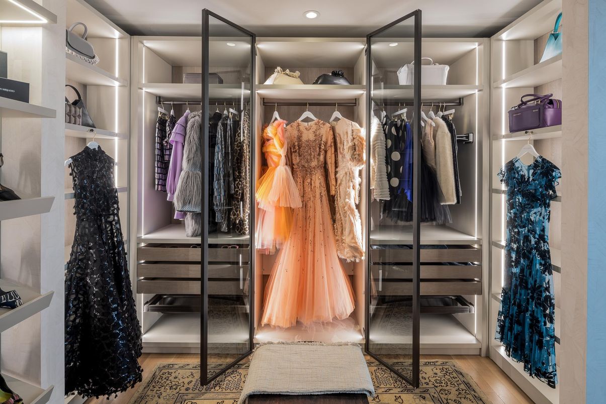 Interior, Recessed Lighting, Walk-in Closets, Wood Texture Flooring