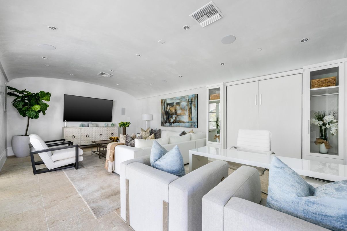 Interior, Living room, Recessed Lighting